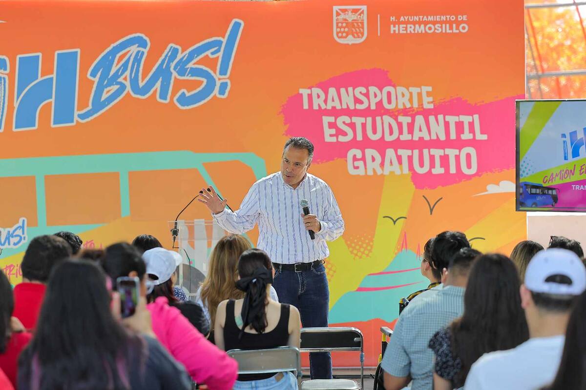Astiazarán: Transporte gratuito en Hermosillo beneficiará a más de 4,500 estudiantes