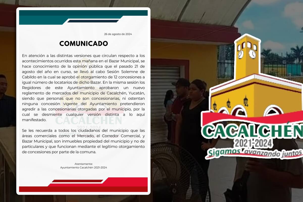 Desalojo violento en Yucatán: Policía usa gas lacrimógeno contra comerciantes de bazar