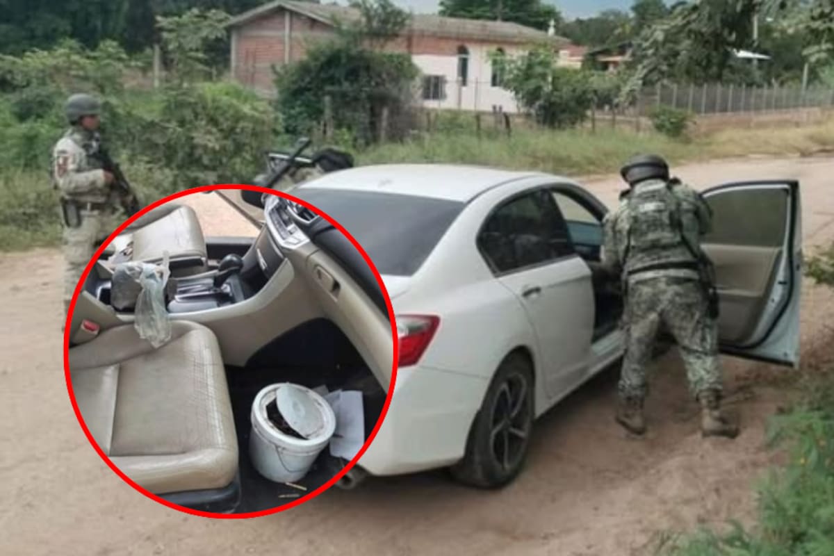 Hallan vehículo robado con arsenal oculto en Culiacán durante operativo interinstitucional