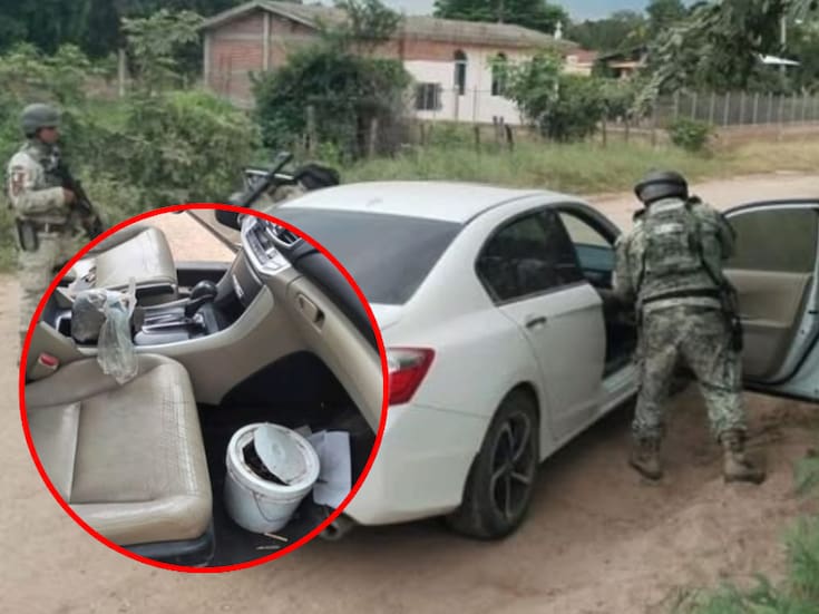 Hallan vehículo robado con arsenal oculto en Culiacán durante operativo interinstitucional