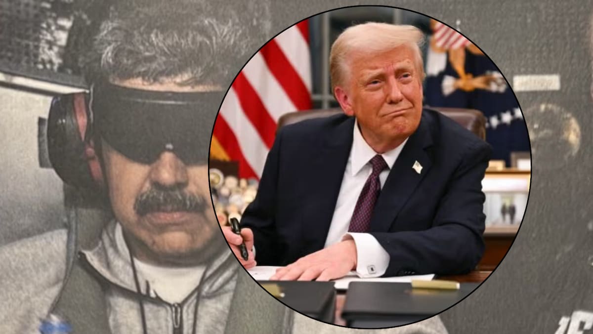 Donald Trump afirma que el operativo fue “a gran escala” y que Maduro y su esposa enfrentarán cargos criminales en una corte federal de Nueva York. Foto: AP y truthsocial @realDonaldTrump