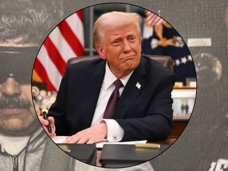 Trump publicó una foto de Nicolás Maduro a bordo del buque USS Iwo Jima tras su captura