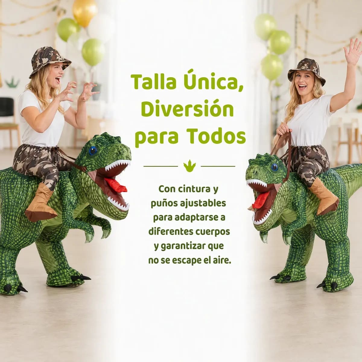 Disfraz inflable de dinosaurio estilo T-Rex | Mercado Libre