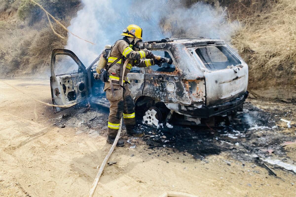 Camioneta Jeep incendiada pertenecía al desaparecido Nicolás Daniel García Sarabia