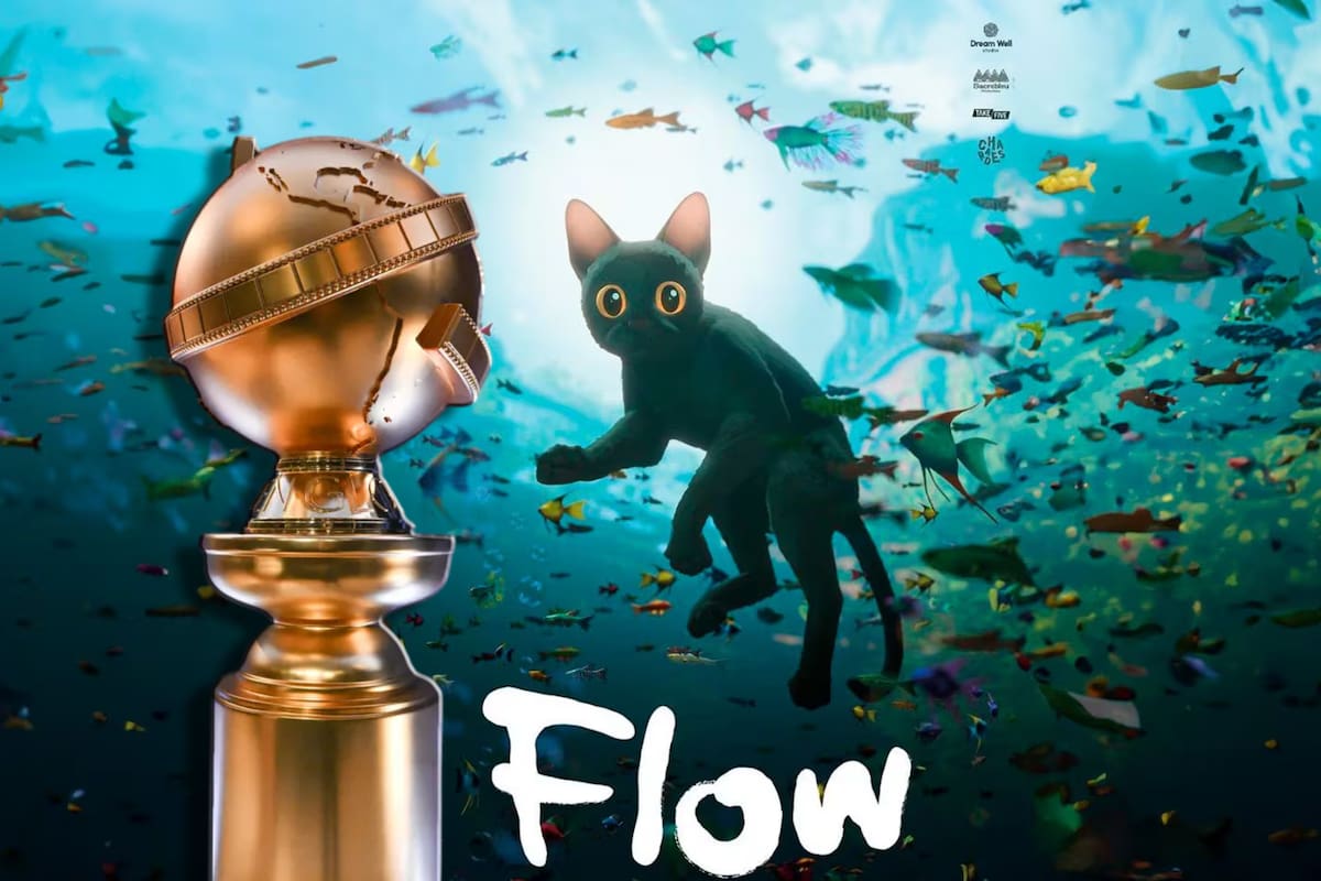 Flow gana “Mejor Película Animada” en los Globos de Oro 2025