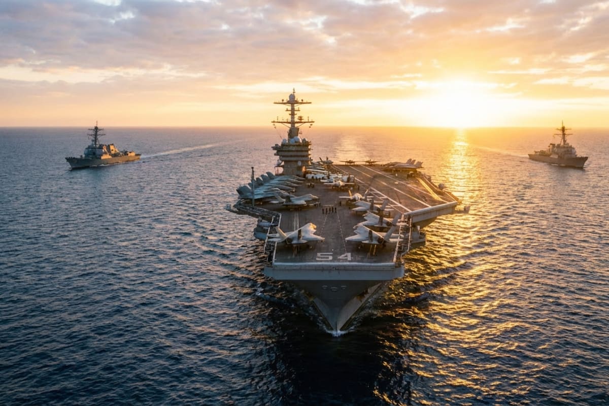 El portaaviones nuclear USS Abraham Lincoln llega a las costas de Medio Oriente por orden directa de Donald Trump para frenar las amenazas de Irán y asegurar la estabilidad de las rutas comerciales en el Mar Arábigo