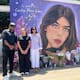 Pintan mural en memoria de Carolina Flores, ex reina de belleza asesinada en Polanco por su suegra