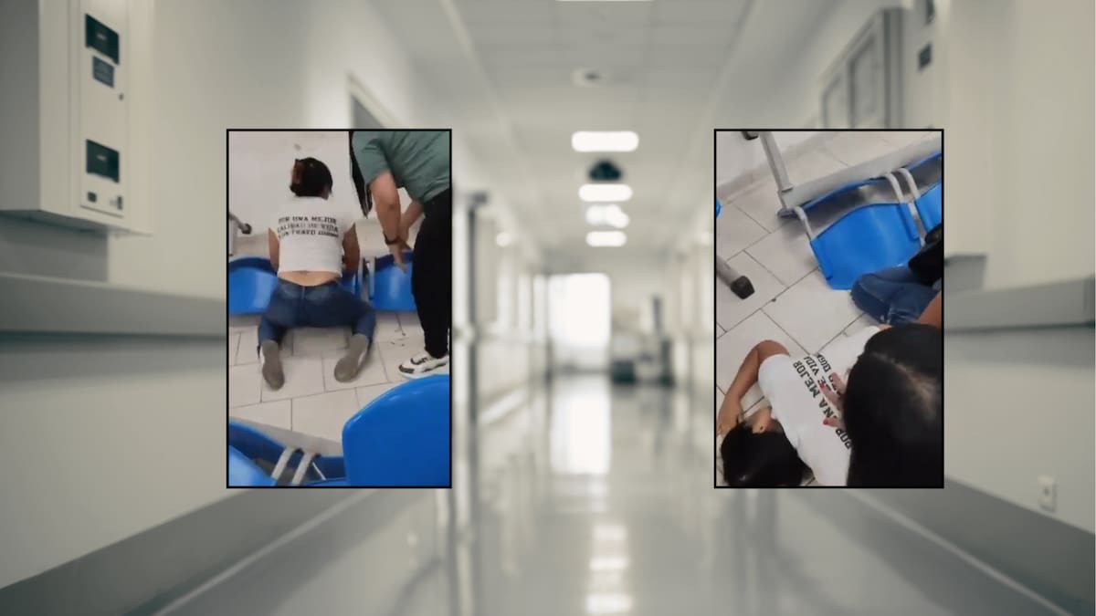 Madre lloró, gritó y aventó sillas en un hospital por la falta de medicamentos para su hijo; así fue captada en video y esto es lo que se sabe del caso