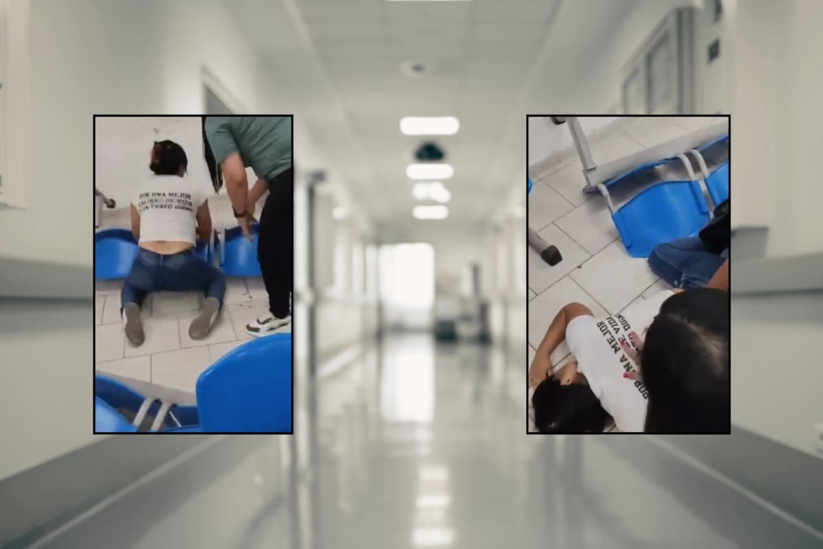 Madre lloró, gritó y aventó sillas en un hospital por la falta de medicamentos para su hijo; así fue captada en video y esto es lo que se sabe del caso