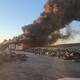 Fuerte incendio en el basurero municipal