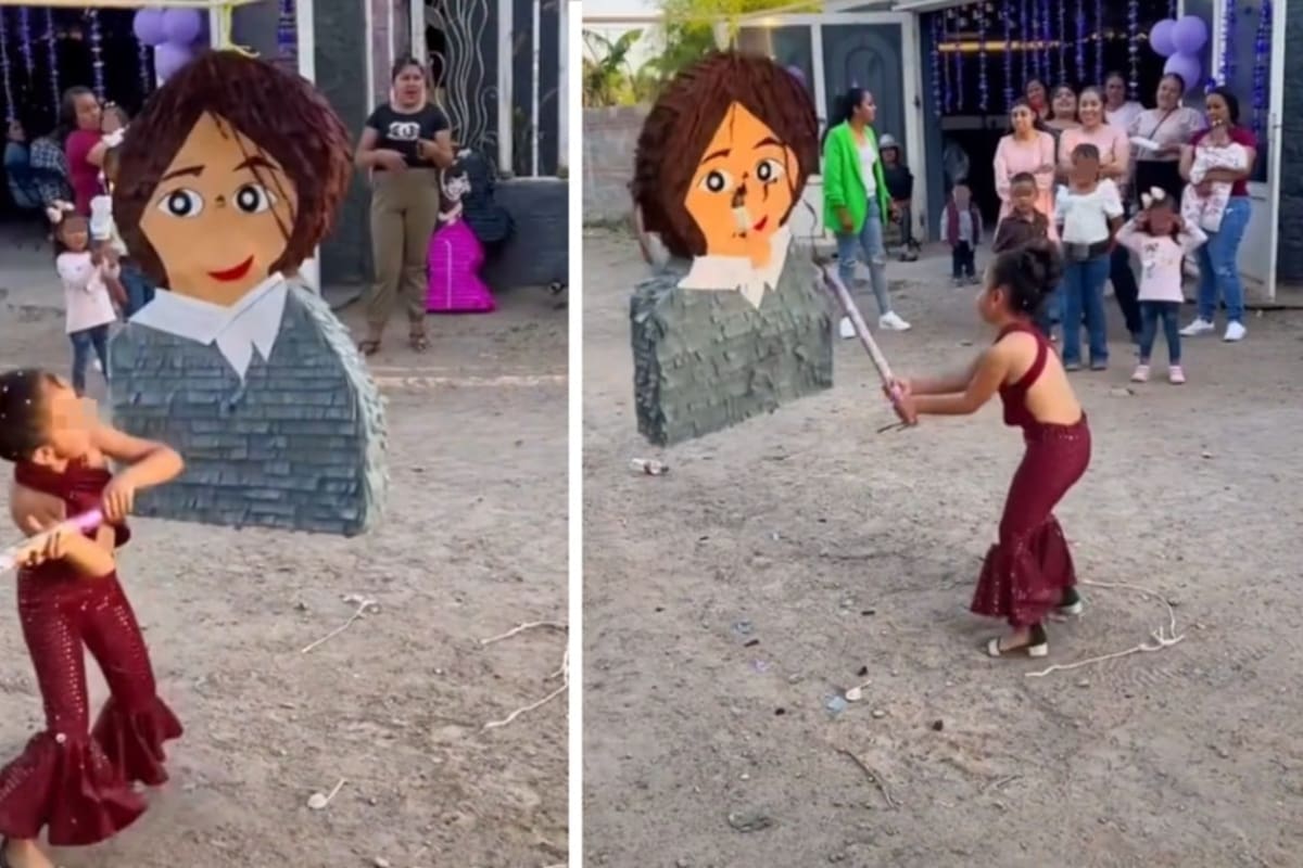 TIK TOK: Niña tiene fiesta temática de Selena y rompe piñata de Yolanda Saldívar