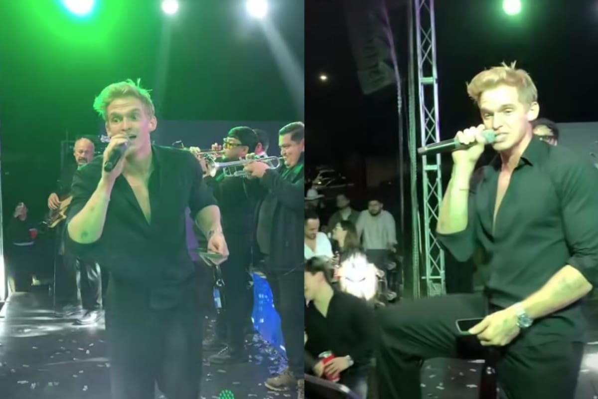 Cody Simpson sorprende en Guasave: aparece en fiesta privada, canta banda y explica por qué terminó en Sinaloa
