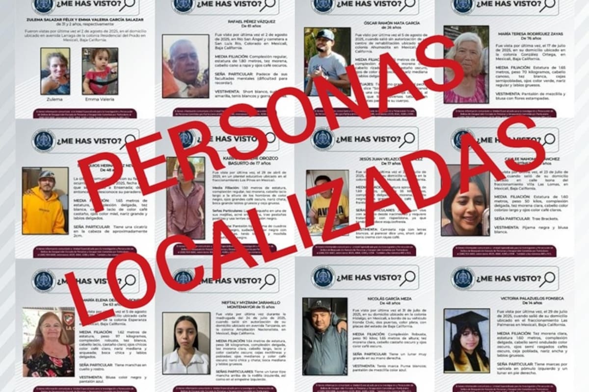 Fiscalía general del estado localiza a 12 personas reportadas como desaparecidas