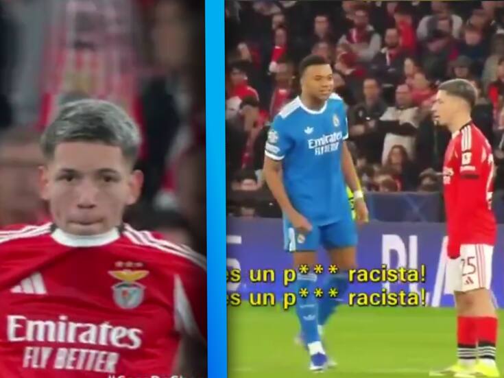 VIDEO: Mbappé le dice “P*** racista″ a Gianluca Prestianni luego de que este llamara “mono” a Vinicius Jr.