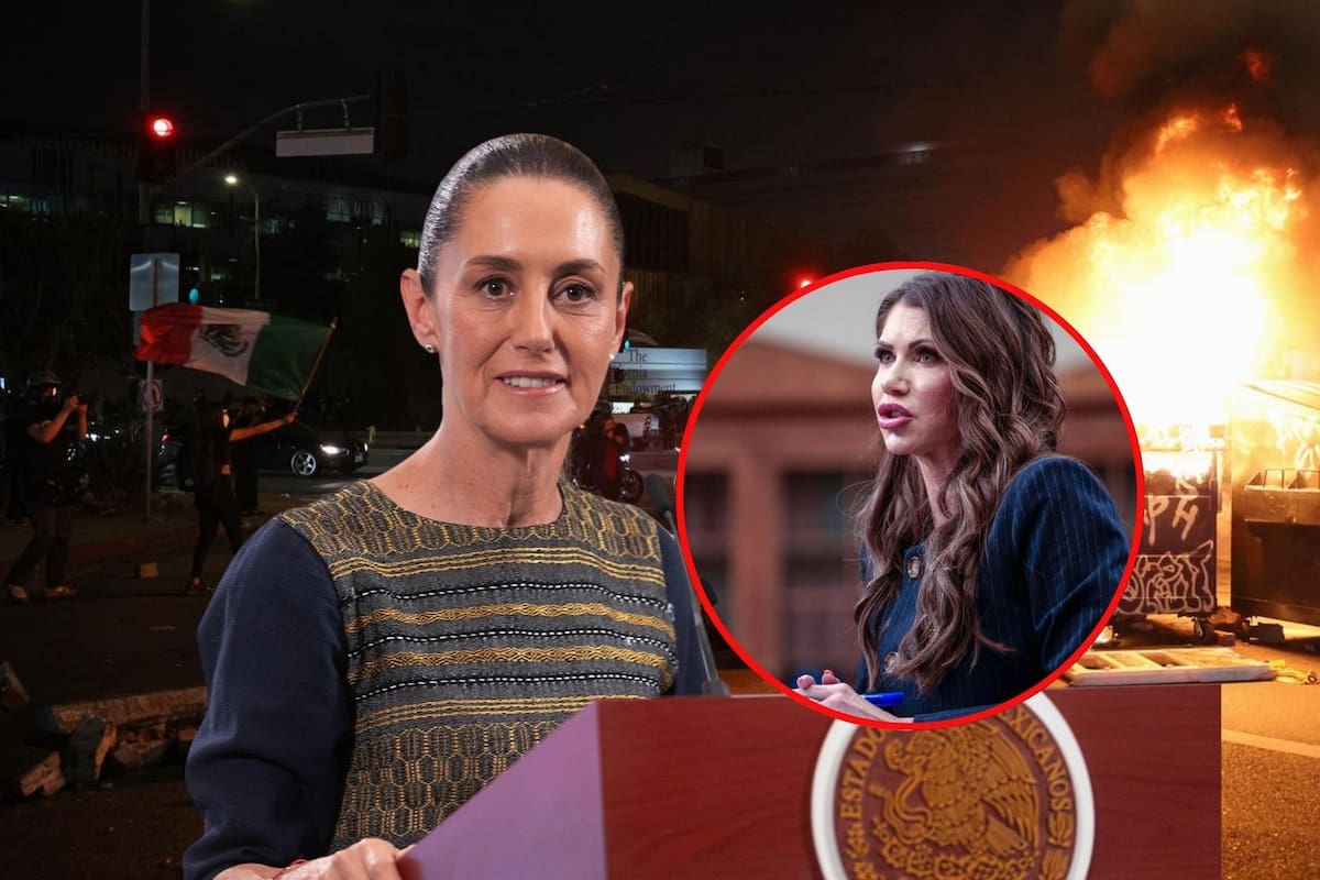 “Absolutamente falso”: Sheinbaum responde a Kristi Noem, asesora de Trump, tras acusación de “alentar” protestas en Los Ángeles