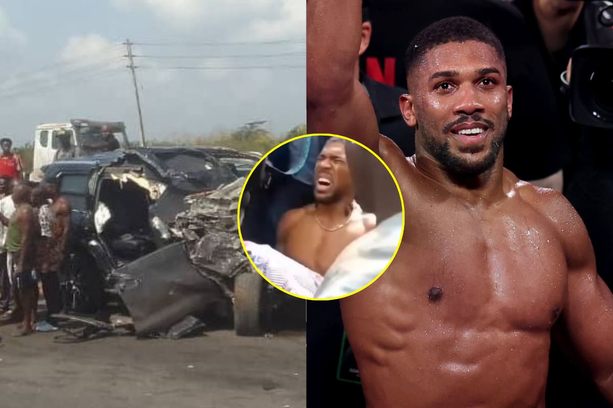 Anthony Joshua sufre aparatoso accidente automovilístico en Nigeria; hubo dos muertos
