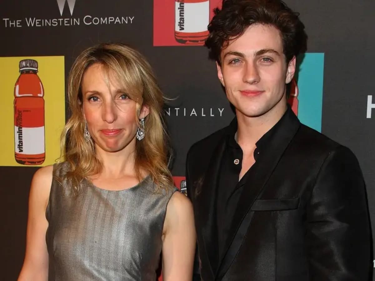 Aaron Taylor-Johnson y Sam Taylor-Johnson en 2008