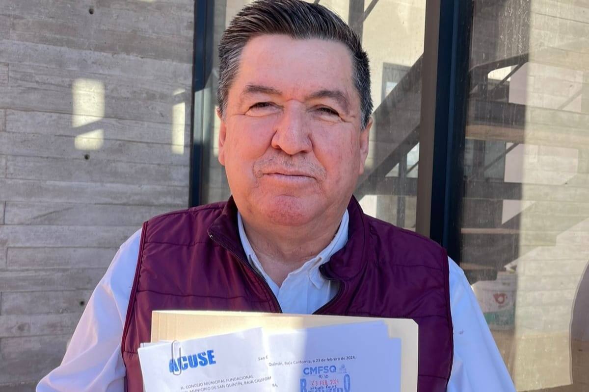 Regidor de San Quintín solicita licencia ante el próximo proceso electoral