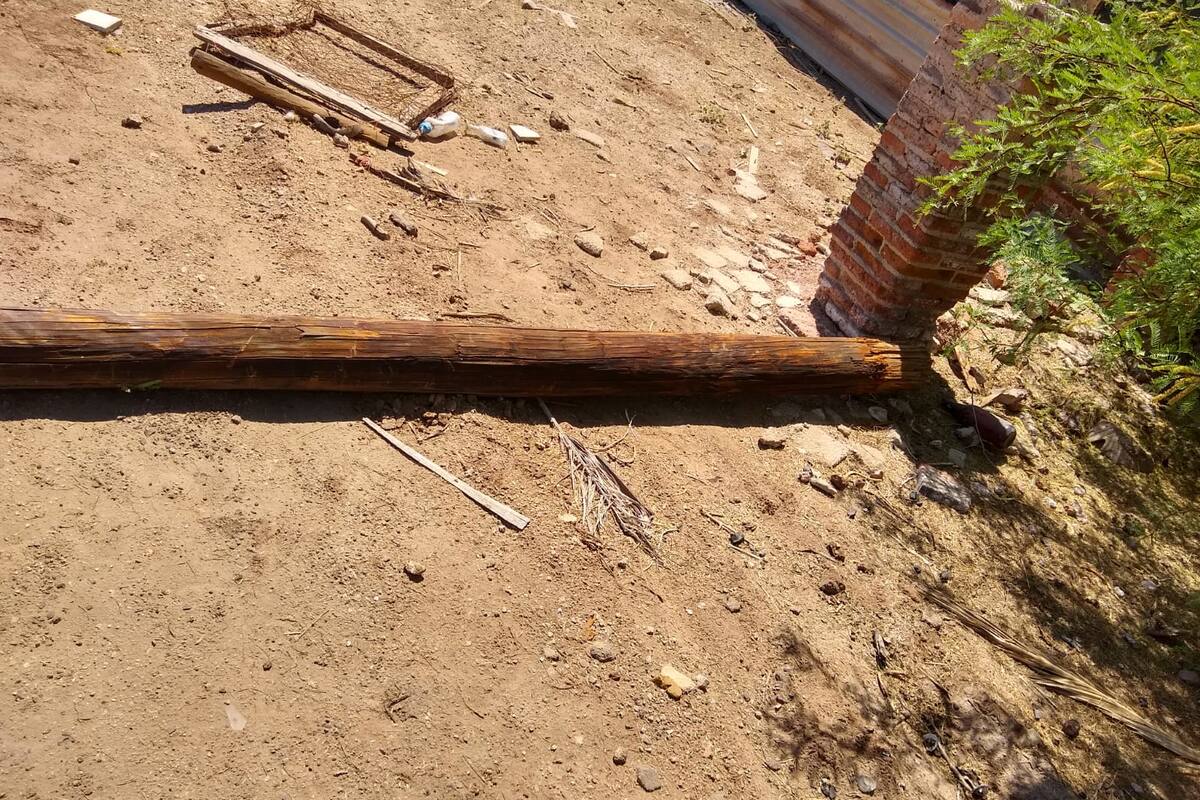 “Tumban” poste para robar cableado de telefonía