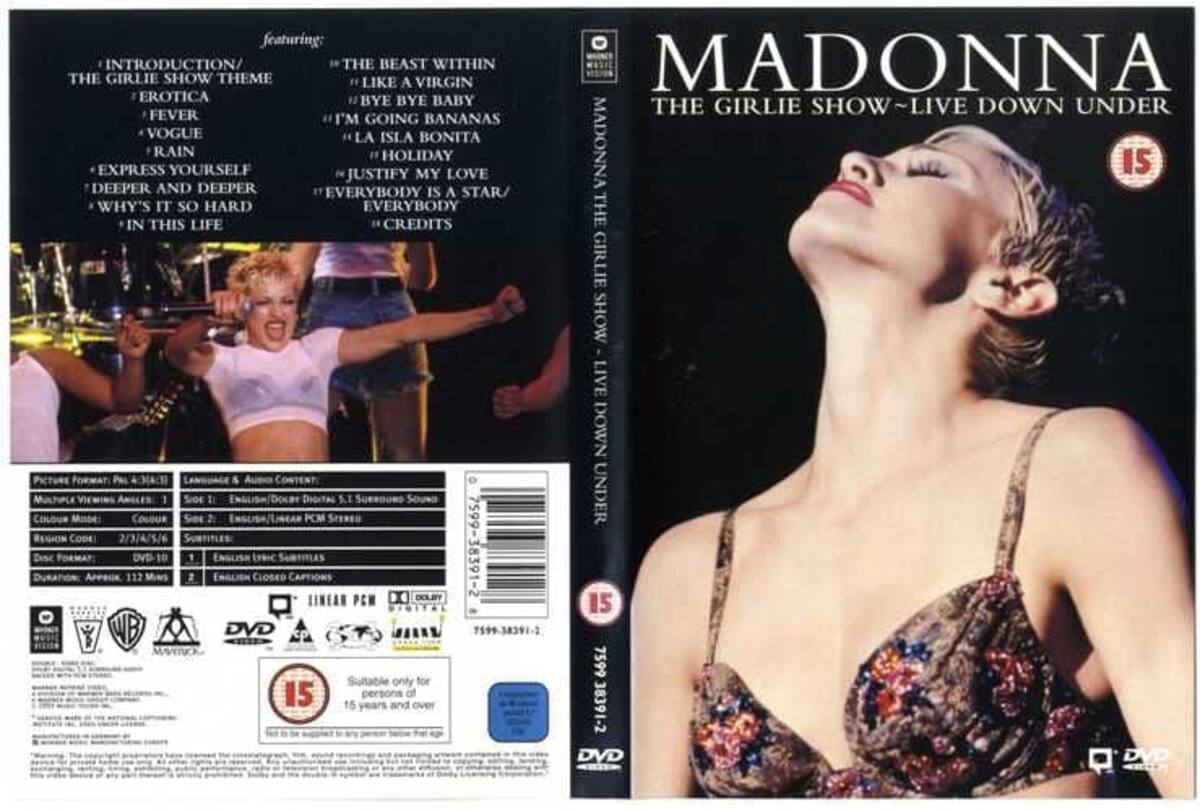 Portada de 'The Girlie Show: Live Down Under'.