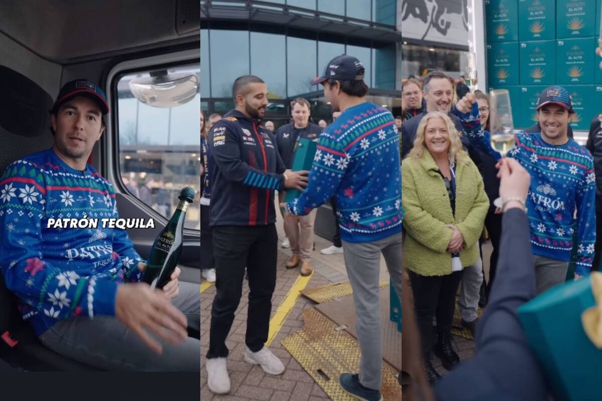 ‘Checo’ Pérez regaló 2,000 botellas de tequila al equipo de Red Bull Racing y le agradece a ‘PATRÓN’
