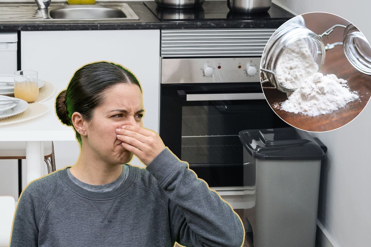 Si el bote de basura de tu cocina huele mal, utiliza este remedio con bicarbonato de sodio para neutralizar los olores