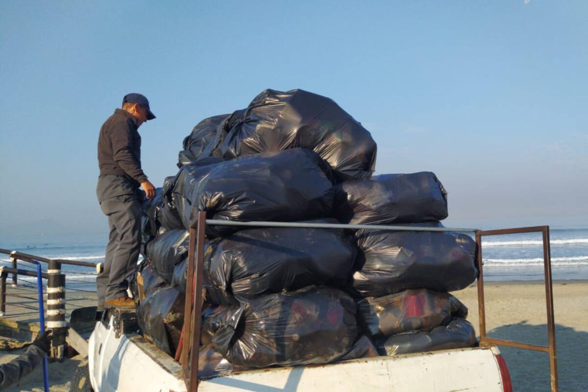 Aumenta recolección de basura en playas el fin de semana