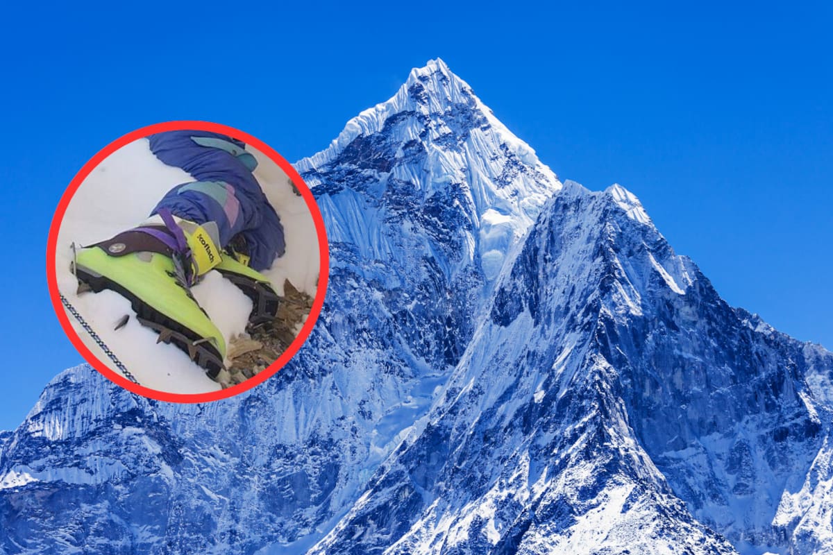 India prepara operación para recuperar del Monte Everest el cuerpo conocido como “Botas Verdes”, usado como referencia por alpinistas y cuya identidad sigue en debate desde 1996
