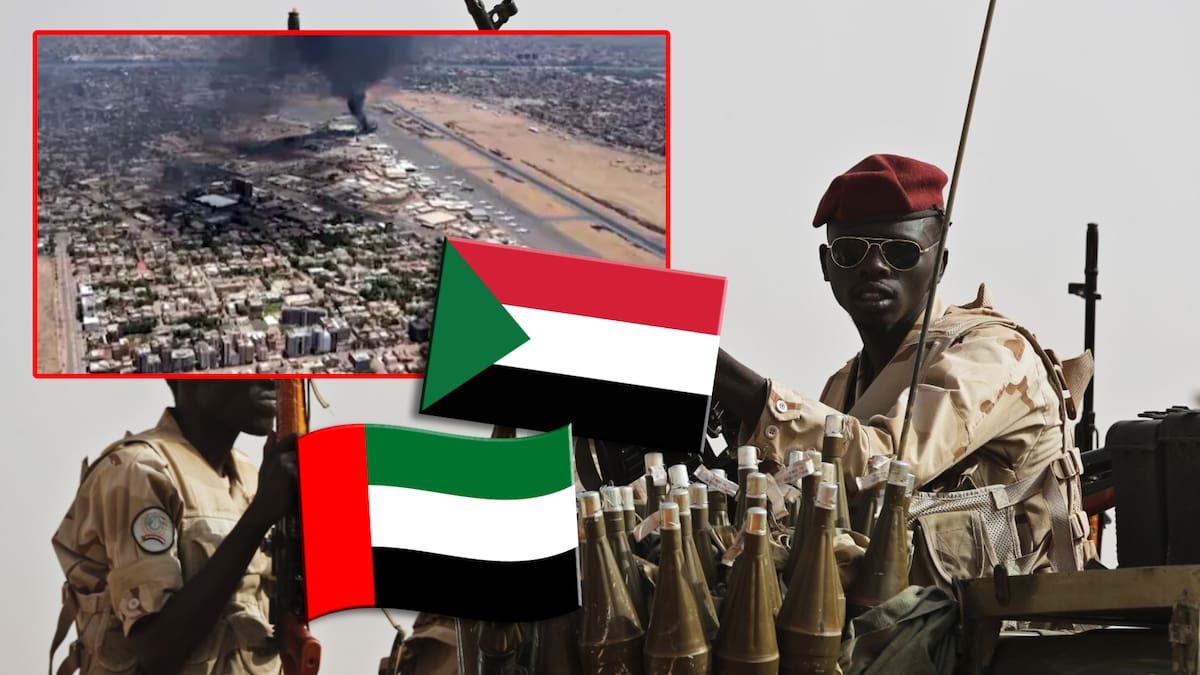 Sudán afirma que destruyó avión emiratí con mercenarios colombianos en Darfur; Emiratos lo niega. FOTO: Especial