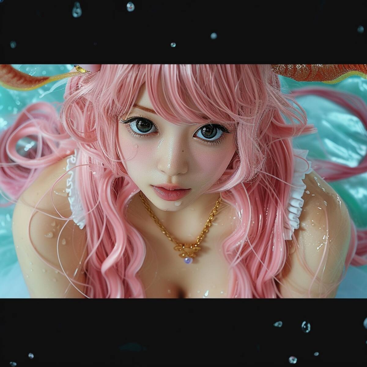Shirahoshi, la princesa sirena de One Piece, cobra vida gracias a la IA de Midjourney