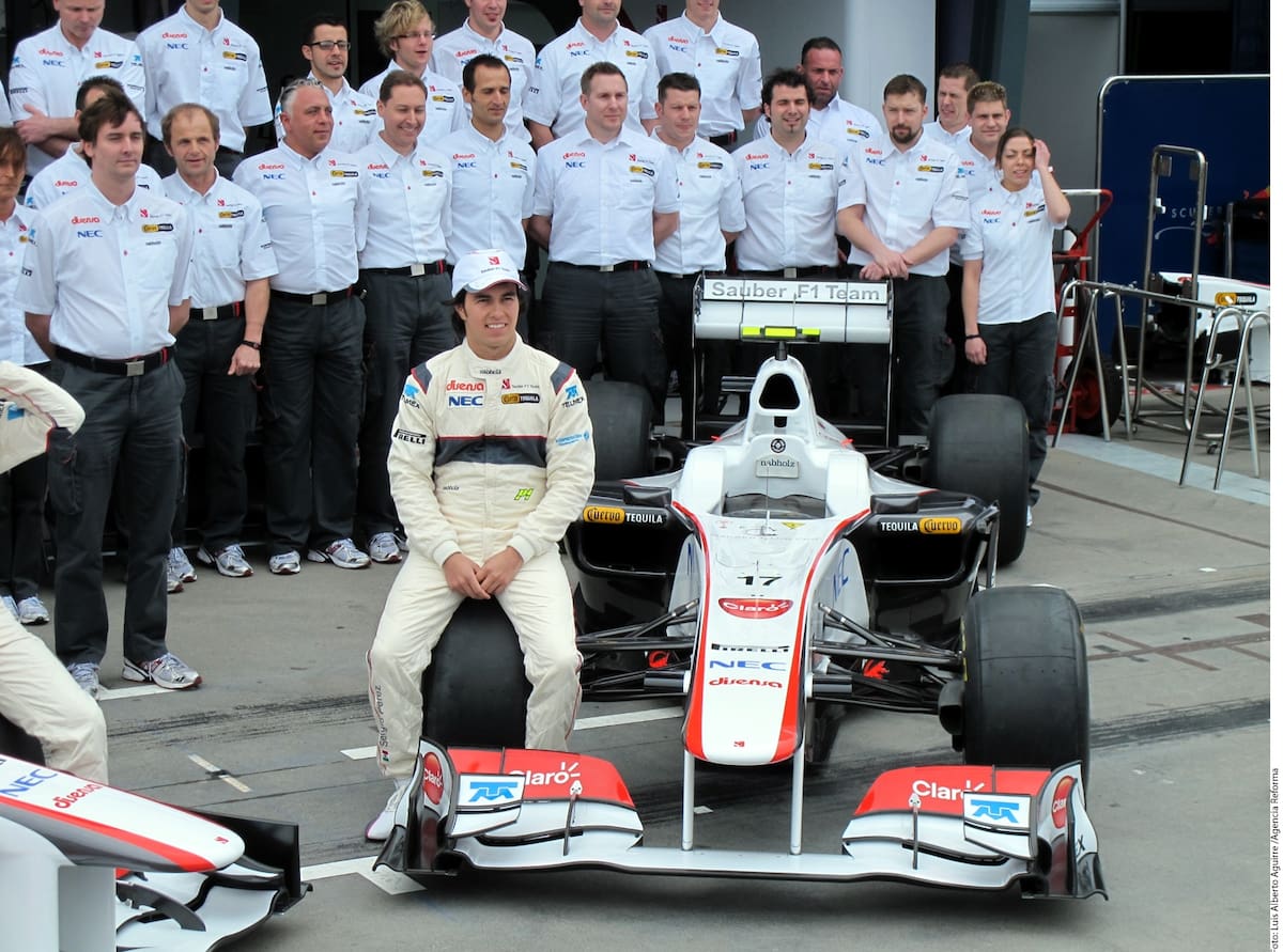 'Checo' Pérez en su monoplaza de Sauber en 2011. (Foto: Archivo GH)