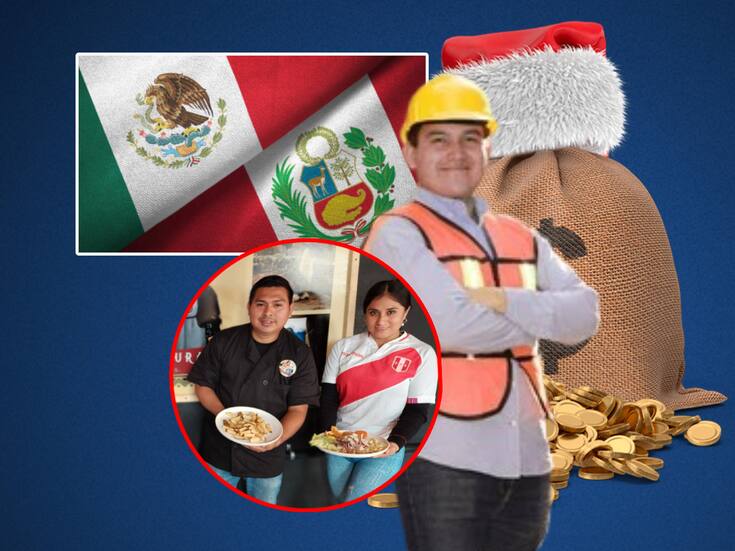 Mientras en México pagan 15 días de aguinaldo, en Perú reciben el doble de su salario mensual dos veces al año