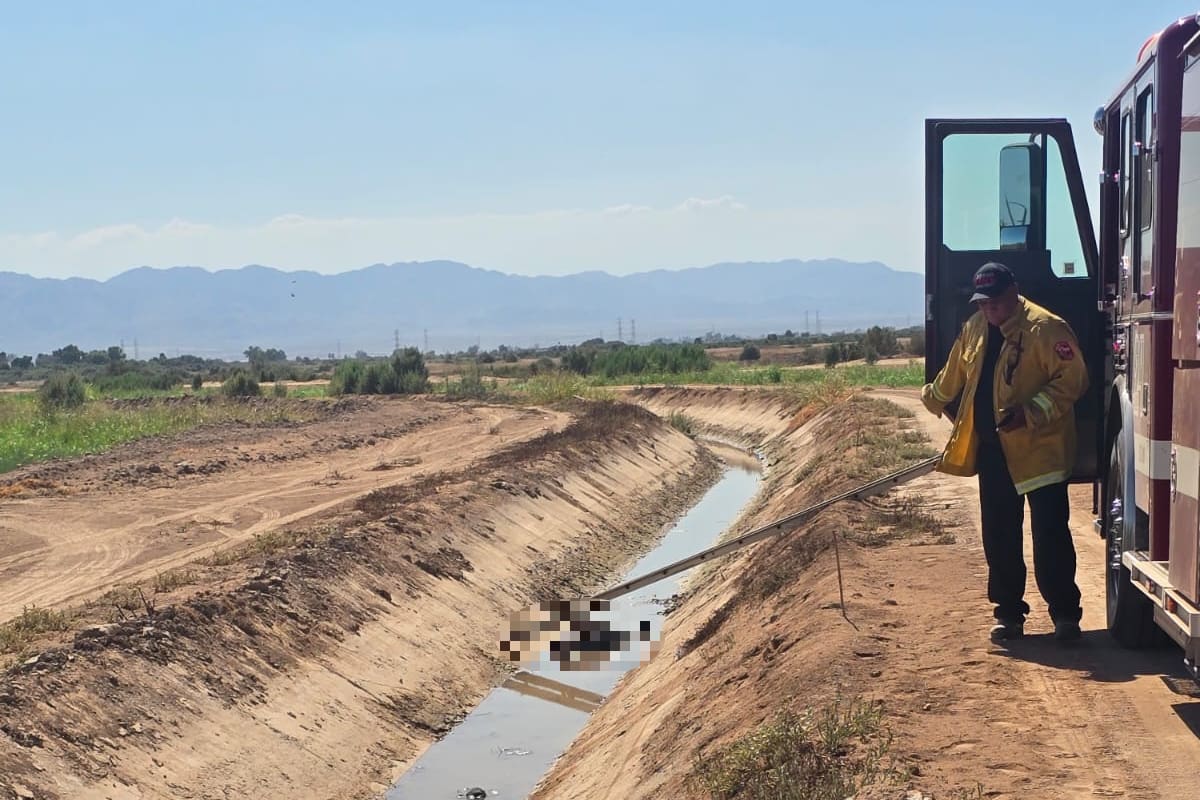 Intentó refugiarse del calor extremo en un canal y murió por golpe de calor en el Valle de Mexicali