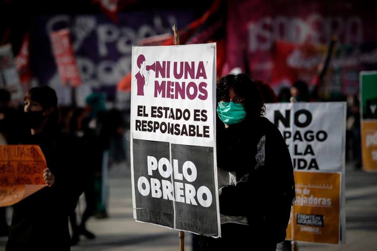 Argentina registra un feminicidio cada 34 horas en los seis meses de pandemia
