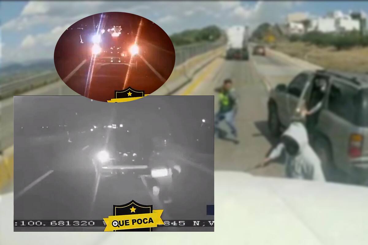 Tráileres embisten a supuestos ladrones en autopista Querétaro-Celaya