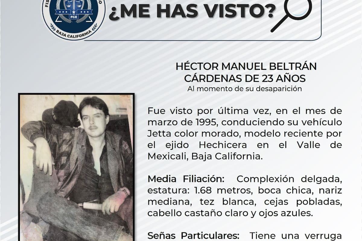 Se solicitan apoyo para localizar a Héctor Manuel Beltrán Cárdenas