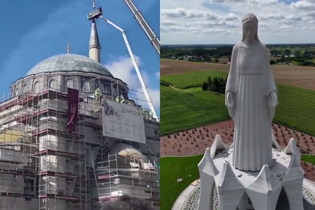 Polonia inaugura la estatua de la Virgen María más alta de Europa: mide 55.6 metros
