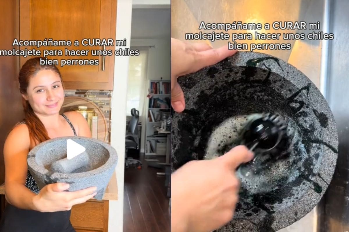 TikTok: Mujer muestra cómo ‘cura’ su molcajete y se vuelve viral con 15 millones de vistas
