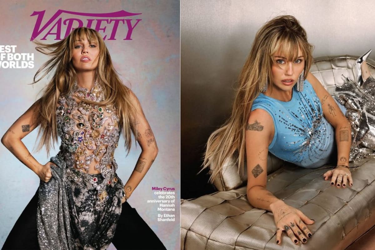 Miley Cyrus posa como Hannah Montana para portada de Variety