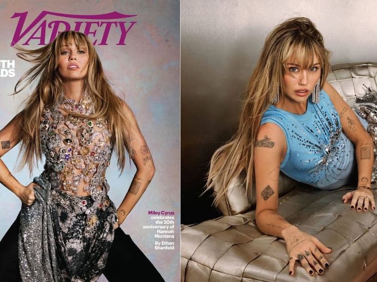 Miley Cyrus posa como Hannah Montana para portada de Variety