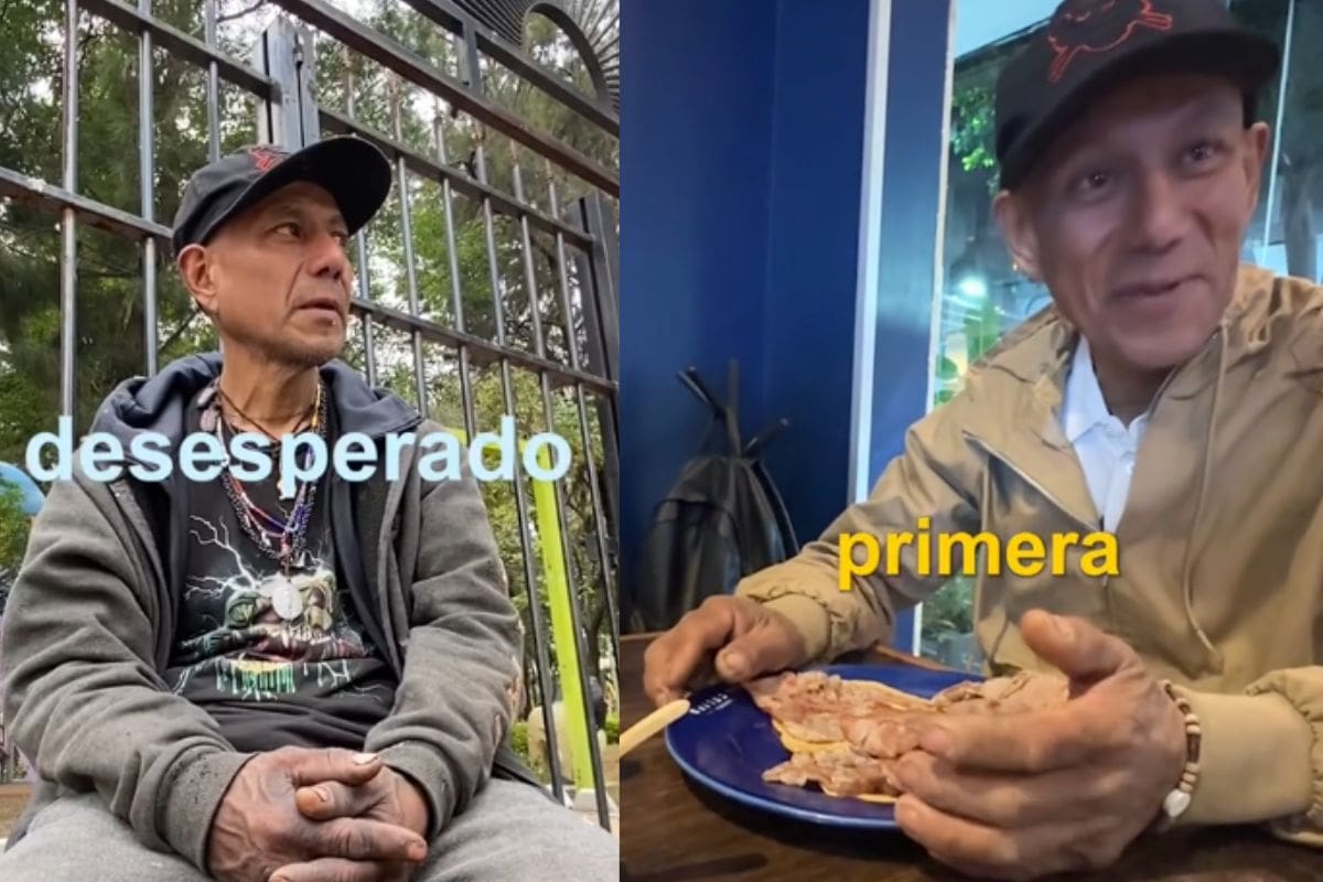 “No me gusta la vida que llevo”: Hombre sin hogar cambia su vida con reto de influencer