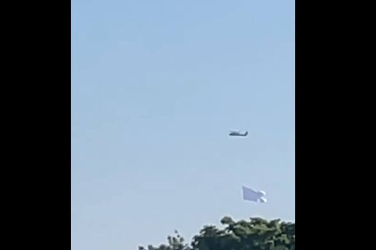 Captan en Culiacán helicóptero de las Fuerzas Armadas sobrevolando con una bandera blanca y esta sería la razón