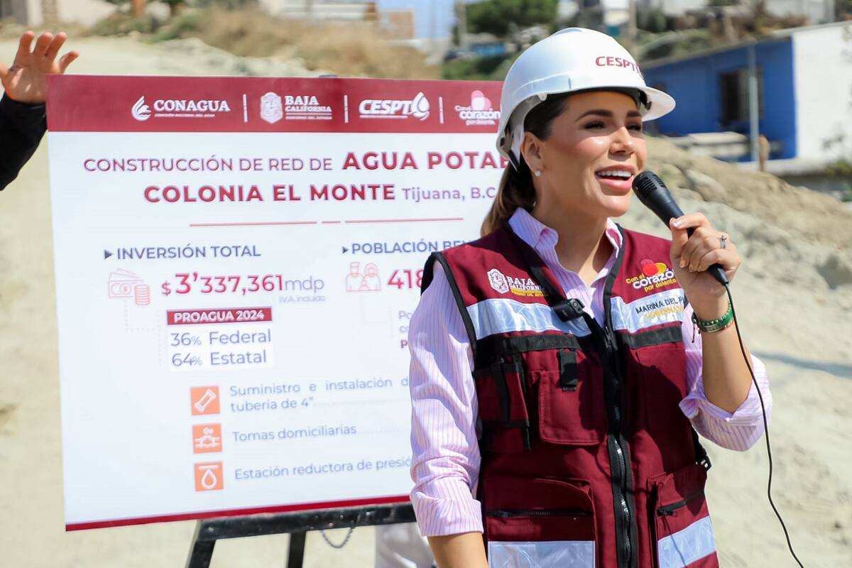 Marina del Pilar supervisa obra para llevar agua potable en colonia El Monte