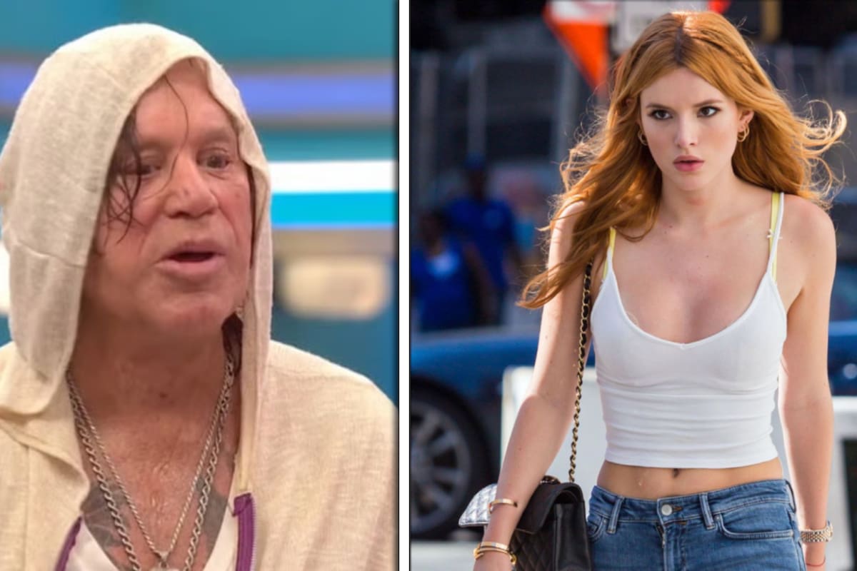 Mickey Rourke responde a Bella Thorne tras acusaciones de agresión sexual durante el rodaje de “Girl”
