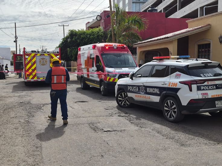 Fallece trabajador empalado tras caída del techo por una descarga eléctrica en un domicilio de Hermosillo