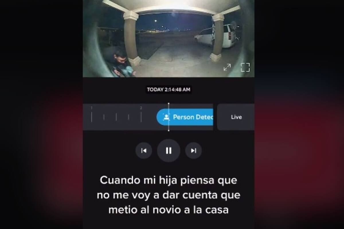 TikTok: Mete a su novio a la casa a 'escondidas', papá los ve en la cámara