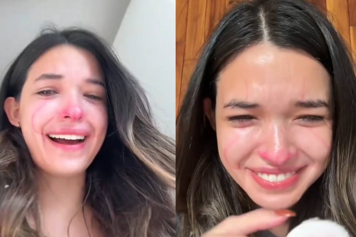 Joven se queda dormida con el maquillaje que usó para su disfraz de Pennywise y ya no se le quita
