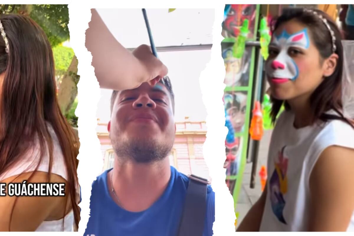 “El tipo de amor que quiero”: pareja se vuelve viral por retarse a pintarse la cara en el parque con la pintacaritas. Así quedaron