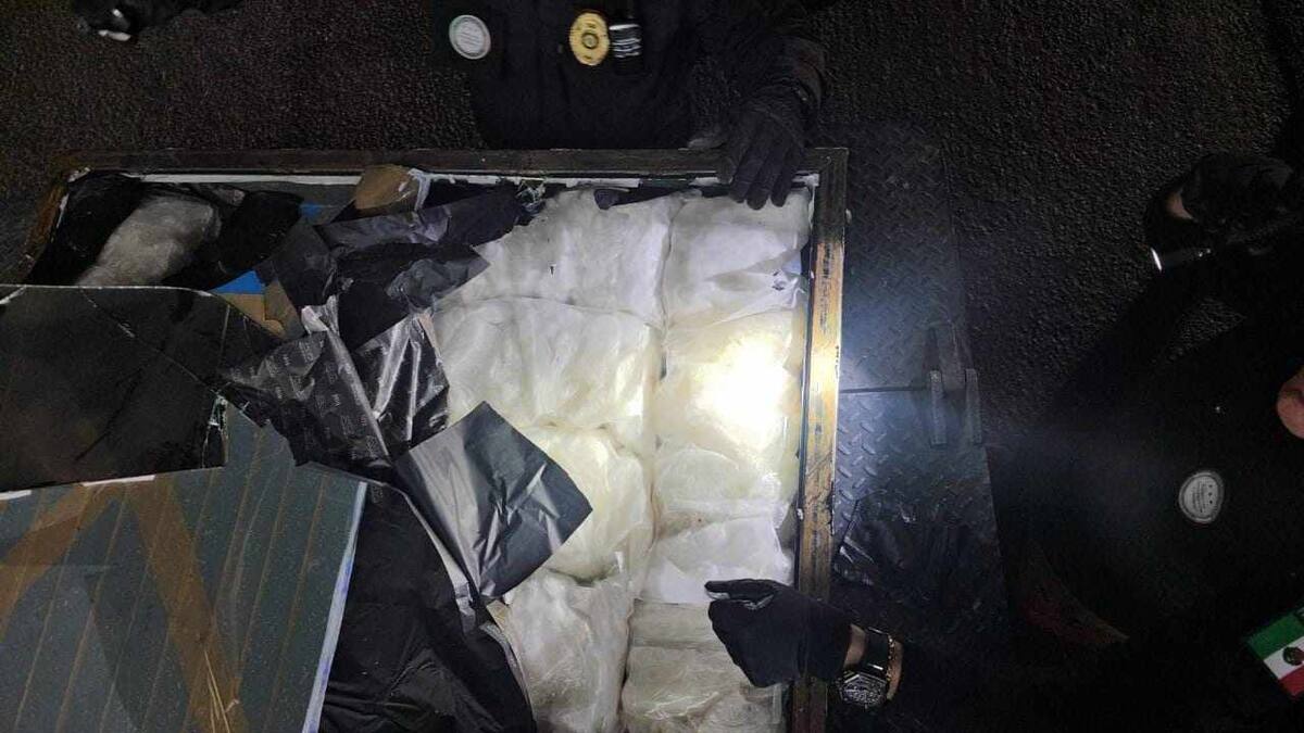 Detenido con 36 kilos de metanfetamina en Sonora