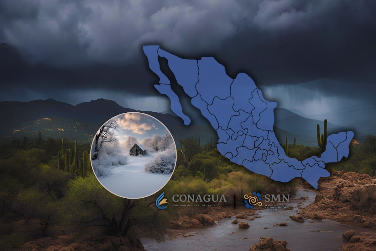 Clima en México: Conagua pronostica lluvias en estos estados y la entrada de un nuevo frente frío para este lunes 2 de diciembre